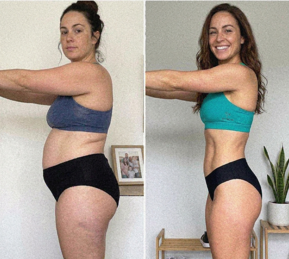 Rachel's before and after photos