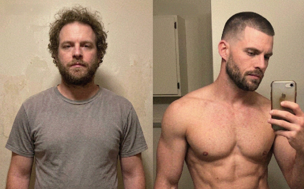 Tyler's before and after photos